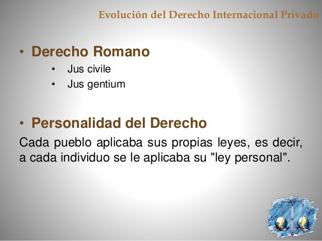 Evolución Histórica del derecho Internacional Privado