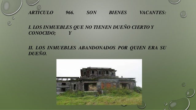 Tema 3. Bienes (mostrencos,vacantes,tesoros)