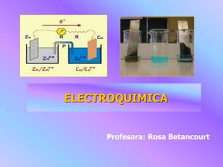 ELECTROQUIMICA
Profesora: Rosa Betancourt
 