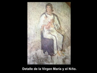 Detalle de la Virgen María y el Niño.

 