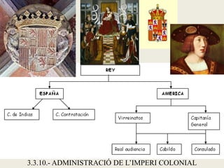 3.3.10.- ADMINISTRACIÓ DE L’IMPERI COLONIAL
 