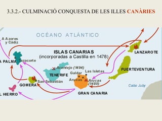 3.3.2.- CULMINACIÓ CONQUESTA DE LES ILLES CANÀRIES
 