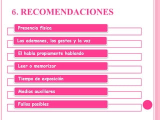 6. RECOMENDACIONES 