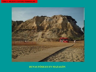 DUNAS FÓSILES EN MAZAGÓN TEMA 3: RELIEVE COSTERO PENINSULAR 