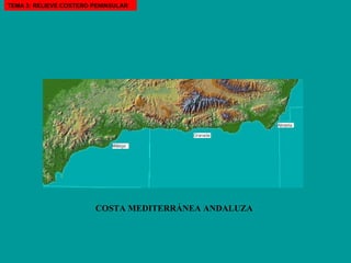 COSTA MEDITERRÁNEA ANDALUZA TEMA 3: RELIEVE COSTERO PENINSULAR 