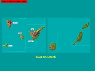 ISLAS CANARIAS TEMA 3: RELIEVES INSULARES 