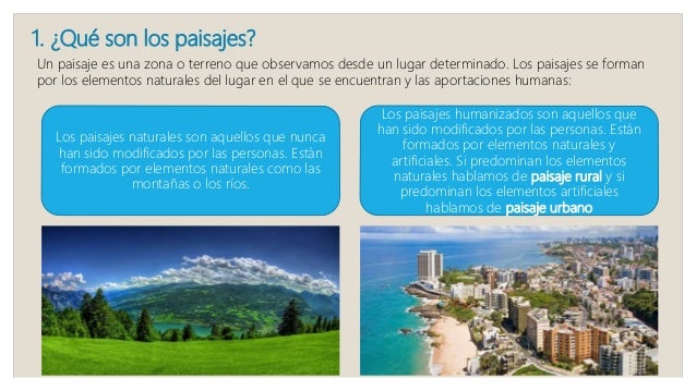 Tema 3 Los paisajes cambian