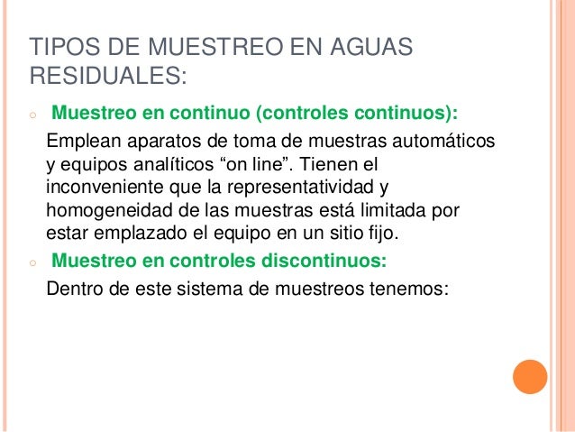 Tema 3 muestreo aguas.