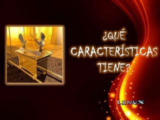 ¿QUÉ
CARACTERÍSTICAS
TIENE?

 