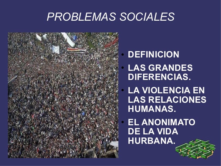 Tema 3. problemas sociales