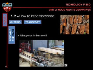 Secondary Source Process Timber UNIT 3: Wood and its derivatives | PPTX