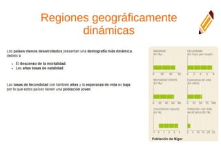 Regiones geográficamente
dinámicas