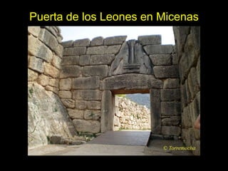 Puerta de los Leones en Micenas 