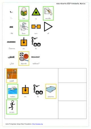 Aula Abierta CEIP Vistabella. Murcia
Autor Pictogramas: Sergio Palao. Procedencia http://arasaac.org.
	
  
 