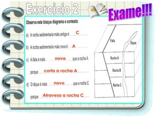 C


            A

     nova

corta a rocha A

    novo

Atravesa a rocha C
 