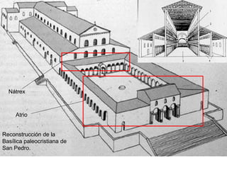 Reconstrucción de la
Basílica paleocristiana de
San Pedro.
Atrio
Nátrex
 