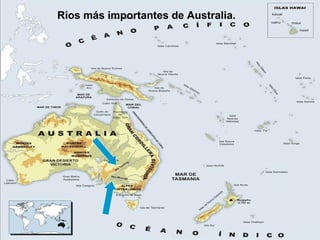 Ríos más importantes de Australia.
 