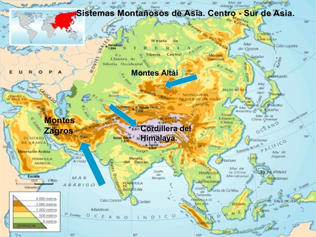 Relieve de Asia 1º ESO