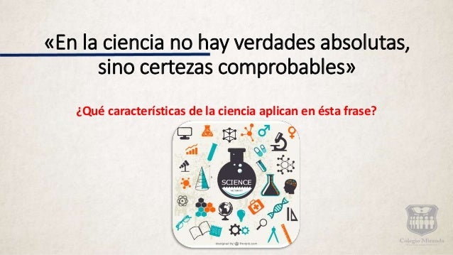 Características de la ciencia.