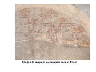 Dibujo a la sanguina preparatorio para un fresco
 