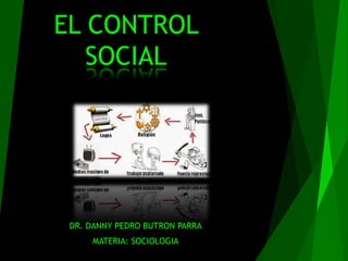 EL CONTROL
SOCIAL
DR. DANNY PEDRO BUTRON PARRA
MATERIA: SOCIOLOGIA
 