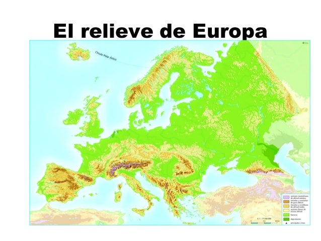 Resultado de imagen de el relieve de Europa