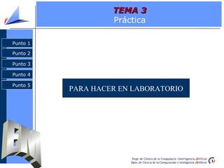 TEMA 3
                   Práctica

Punto 1

Punto 2

Punto 3

Punto 4

Punto 5
          PARA HACER EN LABORATORIO
 
