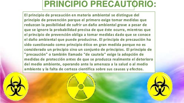 Resultado de imagen para principio precautorio