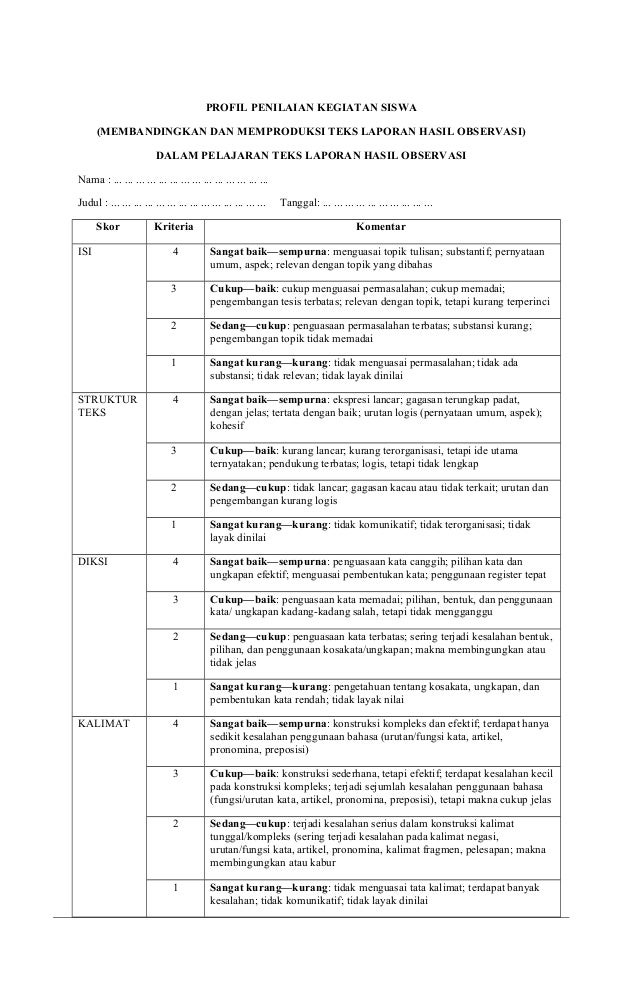 Soal Teks Observasi Kelas 10 Buku Sekolah Soal Teks Observasi Kelas 10 Buku Sekolah