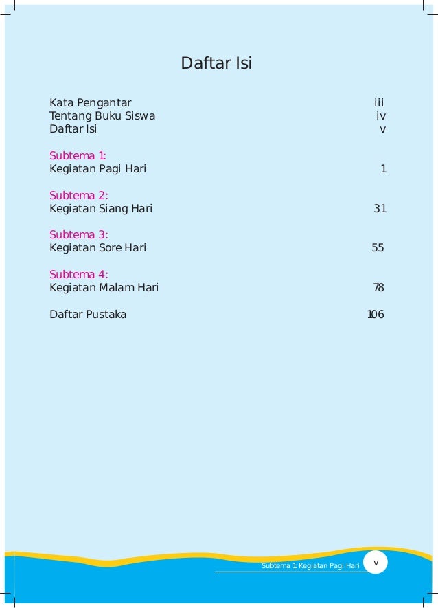 Tema 3 Kegiatanku Kelas 1