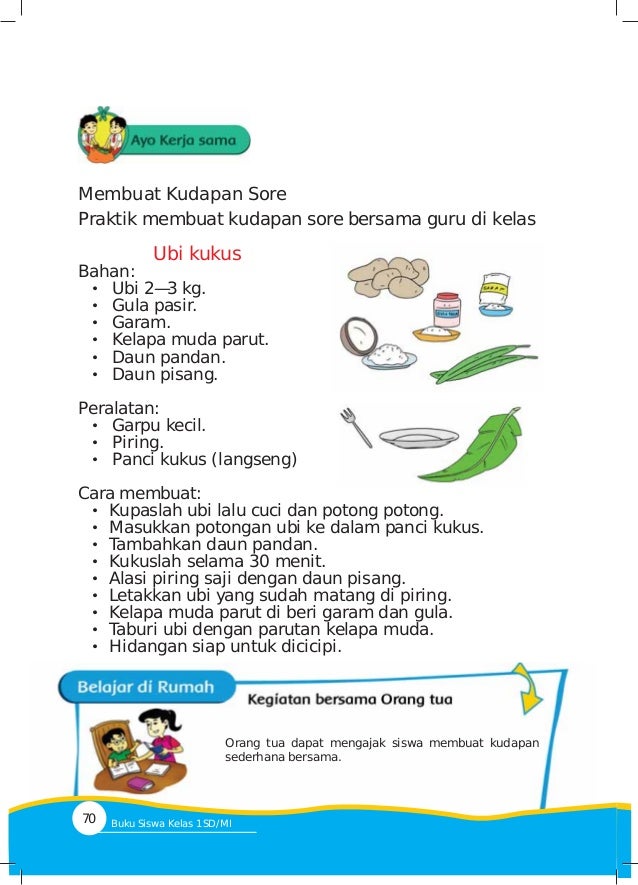 Tema 3 Kegiatanku Kelas 1