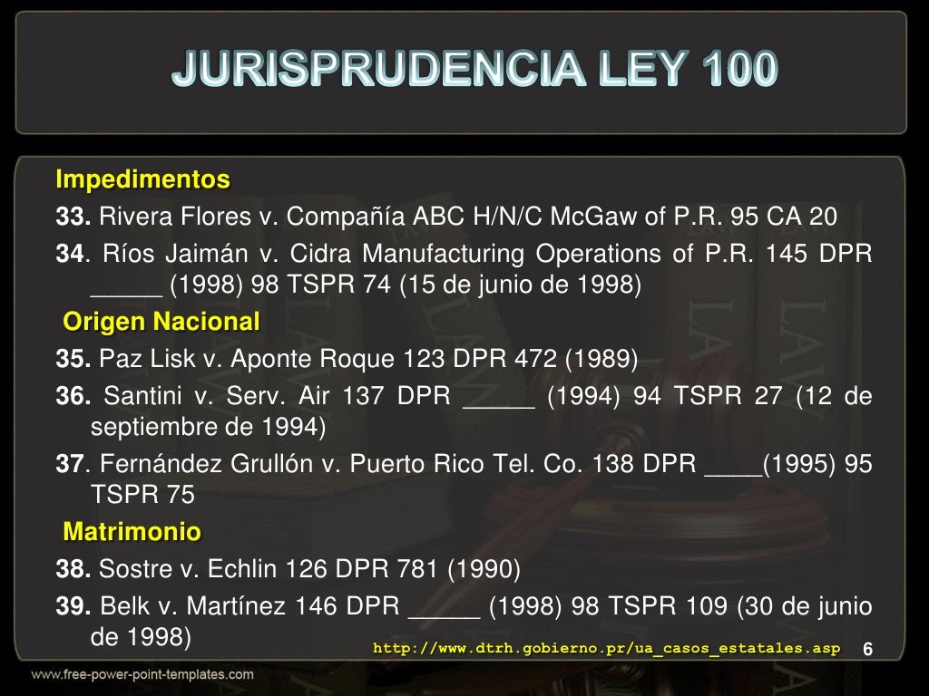 LEYES LABORALES EN PUERTO RICO