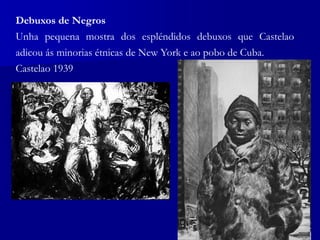 Debuxos de Negros
Unha pequena mostra dos espléndidos debuxos que Castelao
adicou ás minorias étnicas de New York e ao pobo de Cuba.
Castelao 1939
 