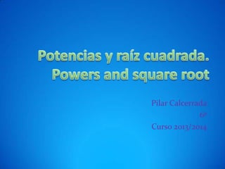 Pilar Calcerrada
6º
Curso 2013/2014

 
