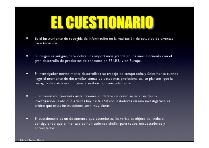 Tema 3 mglpc El cuestionario