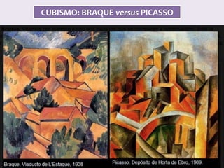 CUBISMO:	BRAQUE	versus	PICASSO	
 