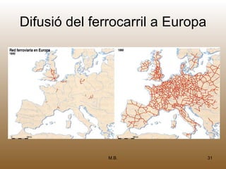 Difusió del ferrocarril a Europa




               M.B.                31
 