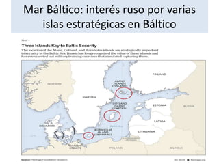 Mar Báltico: interés ruso por varias
islas estratégicas en Báltico
 
