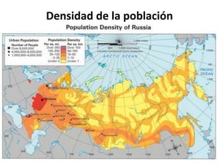 Densidad de la población
 