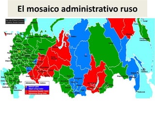 El mosaico administrativo ruso
 