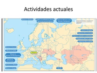 Actividades actuales
 