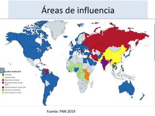 Áreas de influencia
Fuente: FNN 2019
 