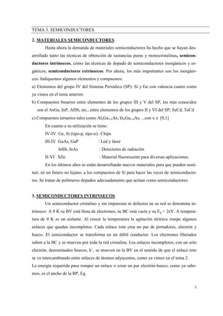 Tema3 semiconductores | PDF
