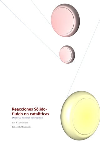 Reacciones Sólido-
fluido no catalíticas
Diseño de reactores heterogéneos

Juan A. Conesa Ferrer

Universidad de Alicante
 