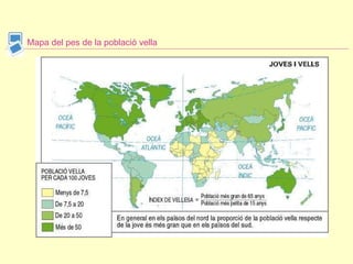 Mapa del pes de la població vella 