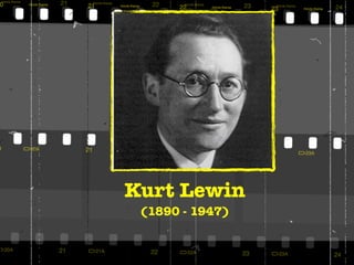 Kurt Lewin
 (1890 - 1947)
 