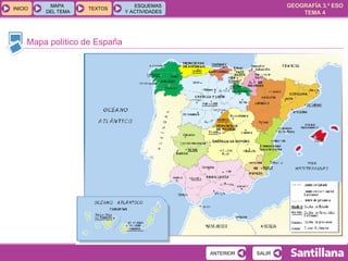 Mapa político de España 