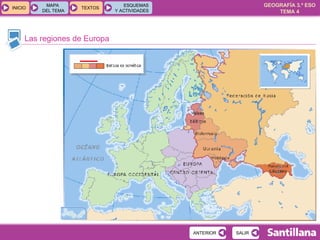 Las regiones de Europa 