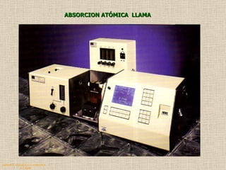 QUIMICA ANALITICA Y AGRICOLA G.C.M./06 ABSORCION ATÓMICA  LLAMA 
