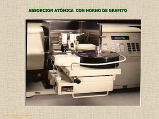 QUIMICA ANALITICA Y AGRICOLA G.C.M./06 ABSORCION ATÓMICA  CON HORNO DE GRAFITO 